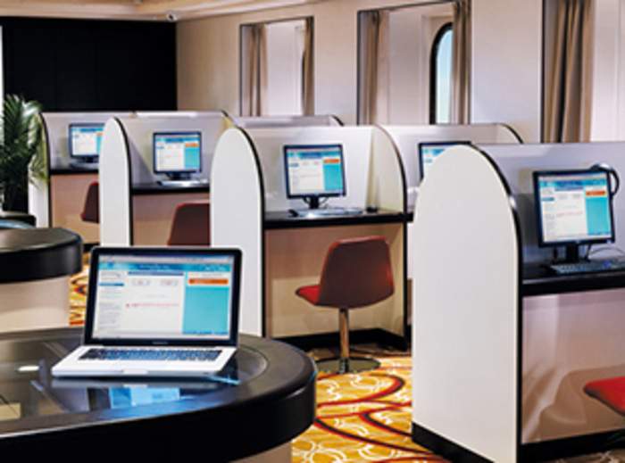 Norwegian Cruise Line Norwegian Spirit Interior Internet Cafe.jpg